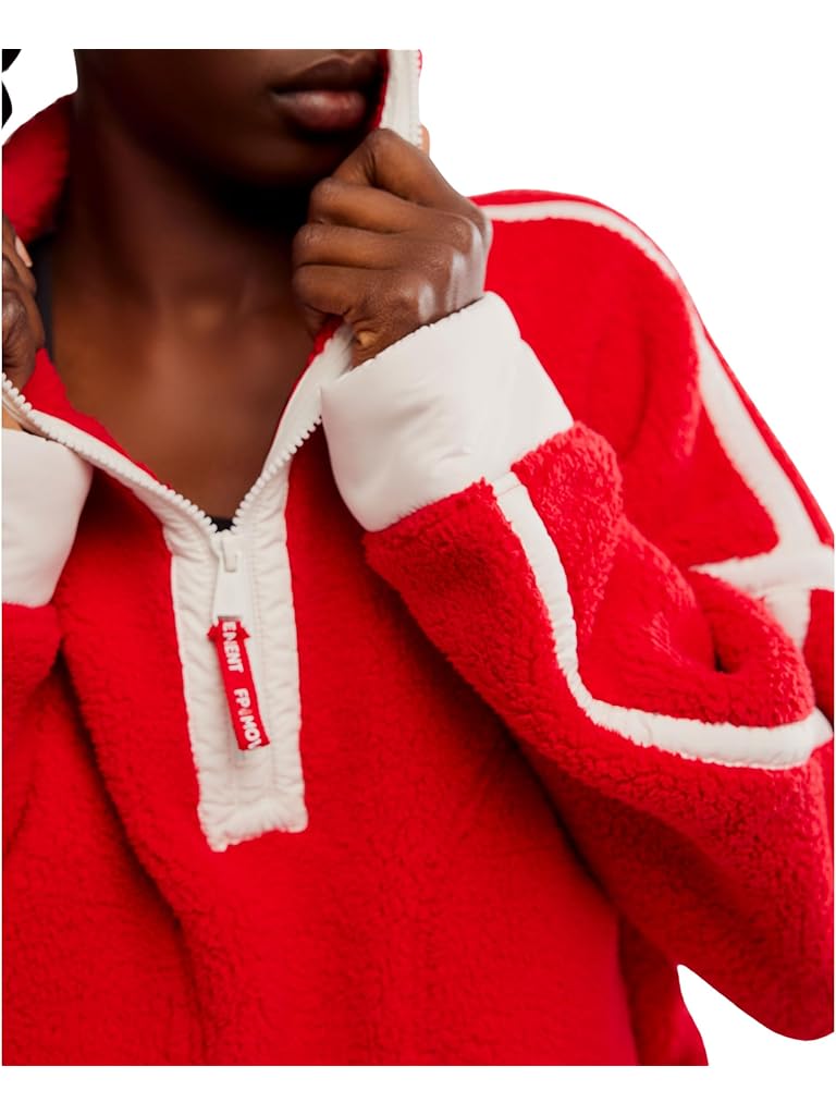 Red Free People Mountain High 1/2 Zip