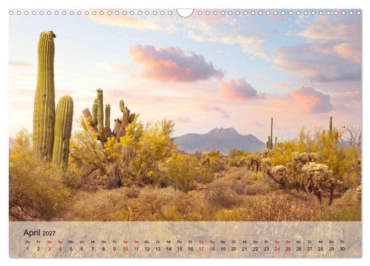 CALVENDO - USA Der wunderbare Südwesten (Wandkalender 2027 DIN A3 quer), Monatskalender: Die wunderbaren Landschaften des Südwestens der USA