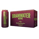 Active, Water for Clean Energy, Workout & Focus Support, Gluten Free, Zero Sugar Drinks with Alpha GPC, Vitamin C & B, Organic Green Tea Caffeine, Blackberry Cherry Lime, 8 Pack