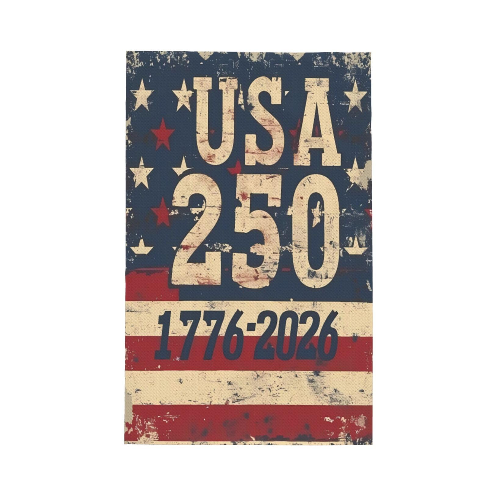 Anceky USA 250 Celebration (11) for Absorbent Kitchen Towels, 16x26 Inch Quick Dry Cleaning Dishcloths