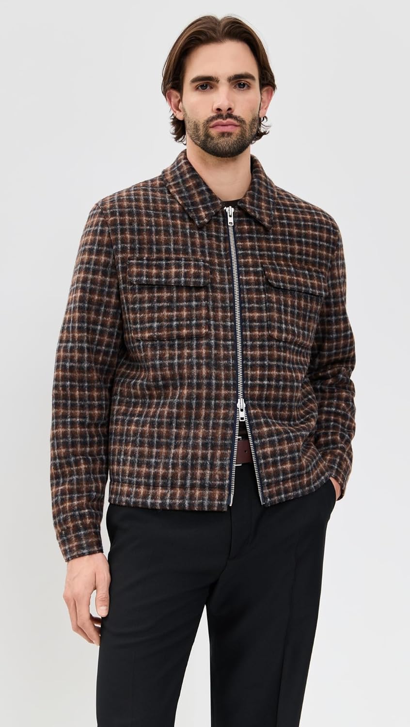 Wax London Men's Check Osier Zip Jacket - Image 3