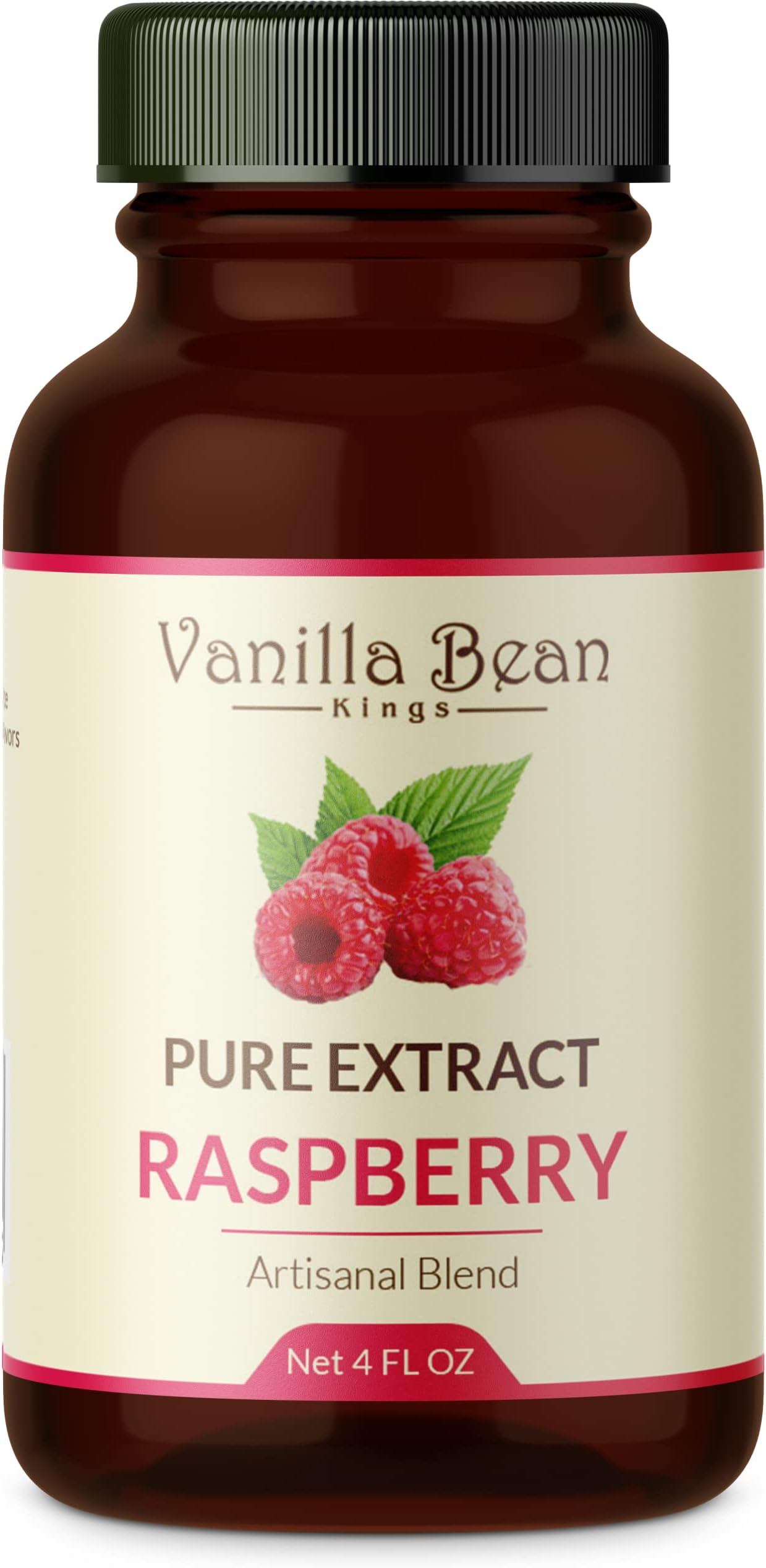Pure Raspberry Extract for Baking and Flavoring - 4 OZ - Premium Quality Natural Flavors for Baked Goods, Desserts, & Cooking