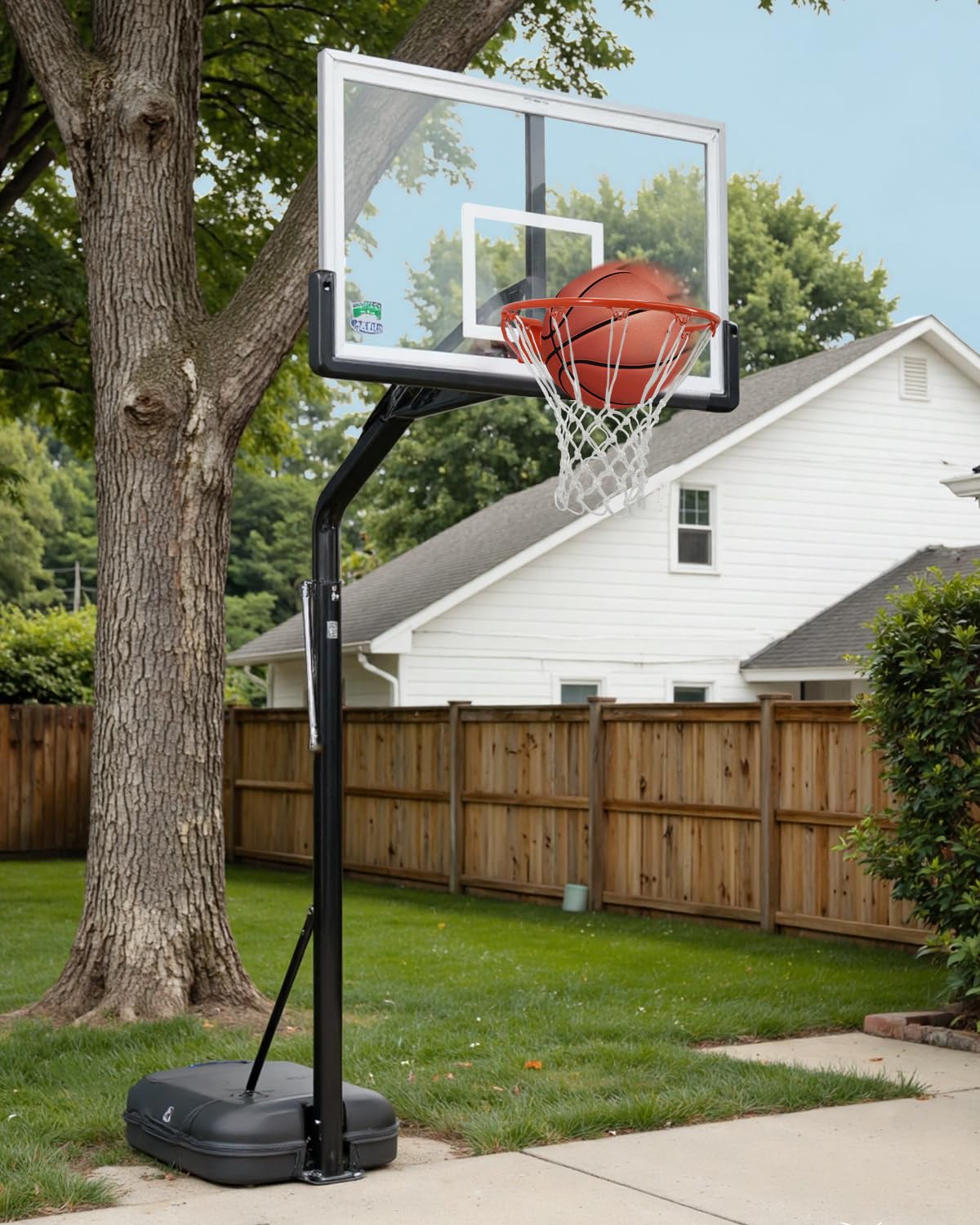 Rete da basket resistente per esterni, 203 g, 12 anelli, per tutte le stagioni, anti-frusta, professionale, resistente, adatta per canestro da basket all'aperto/piscina