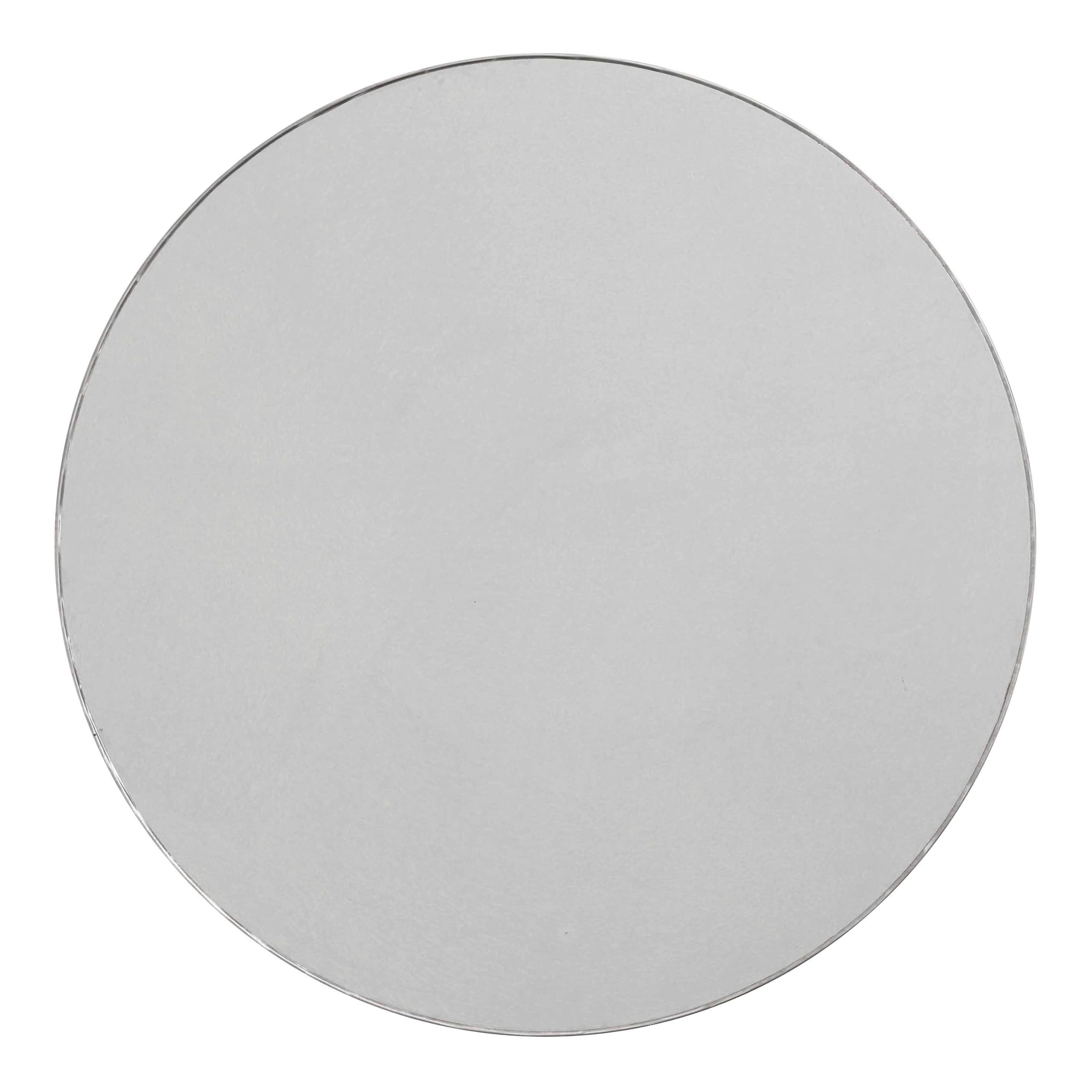 Oviala Plateau de Table Rond en Inoxydable 60 cm Brixton