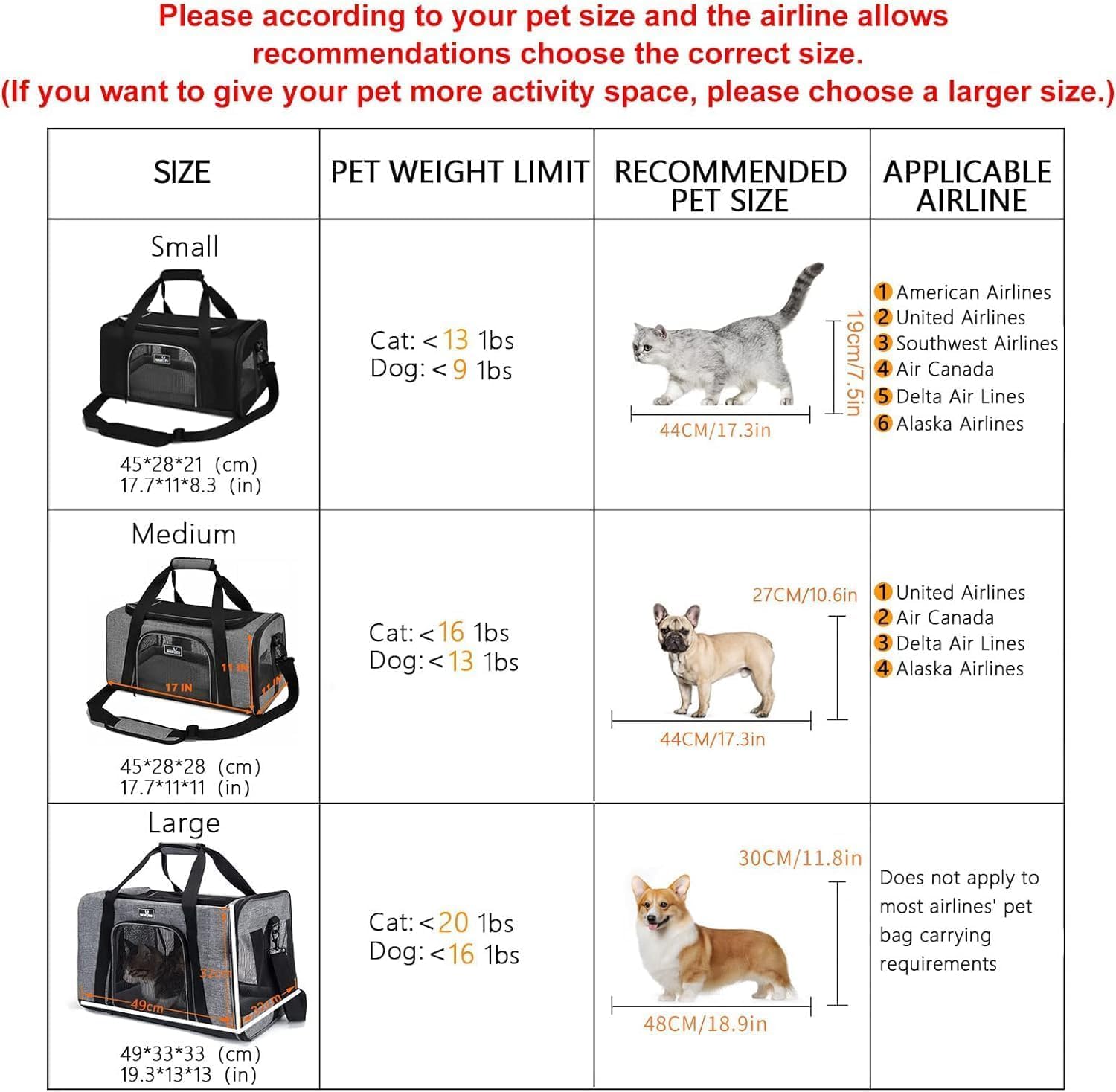 Wakytu cat carrier, Airplane Transport Box for Cats and Small Dogs Foldable cat carrier large - Image 4