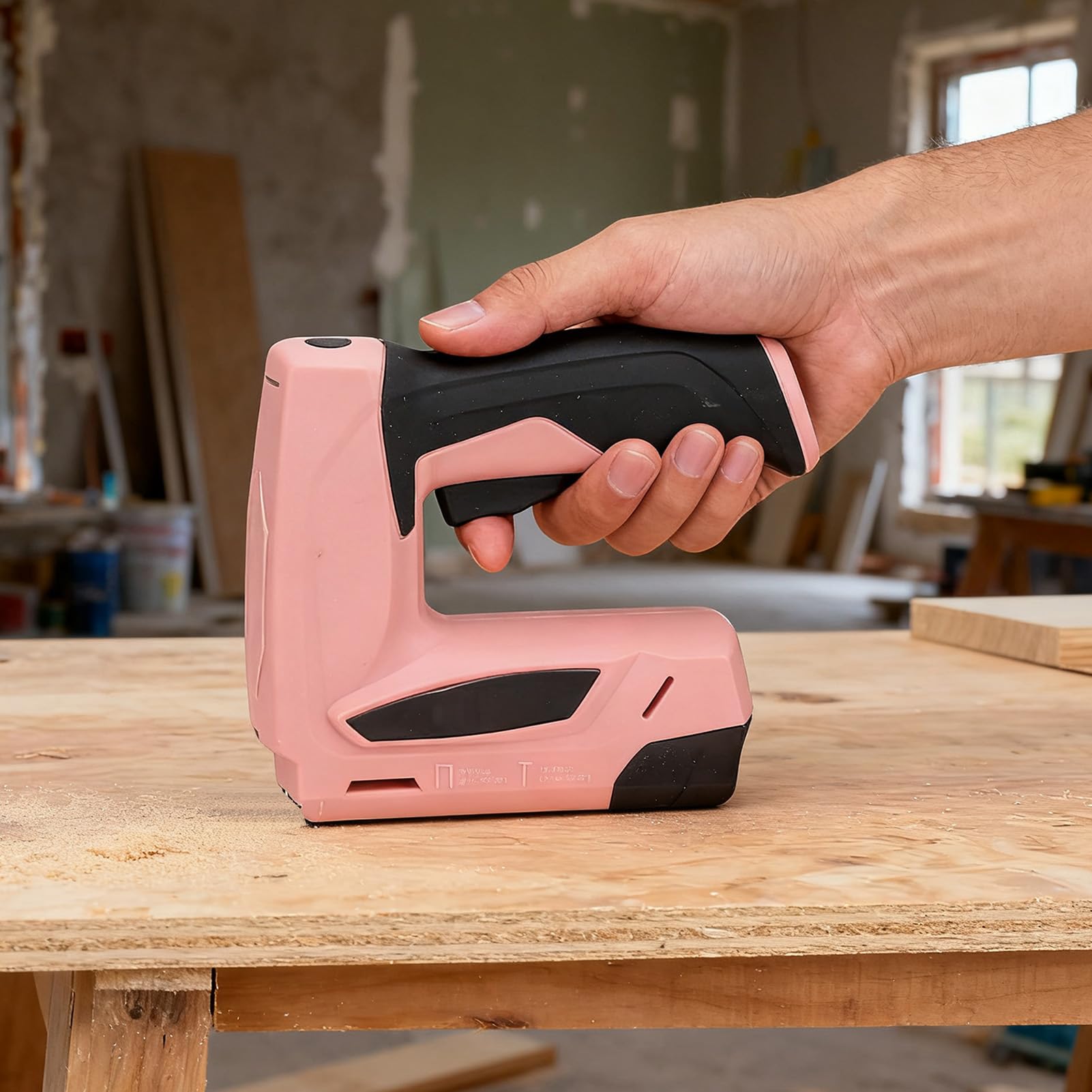Graffatrice Elettrica, Cucitrice a Batteria Tipo U e T, Graffatrice Elettrica e Pistola Sparachiodi per Tappezzeria, Artigianato, Carpenteria, Fai da Te, Legno, Casa