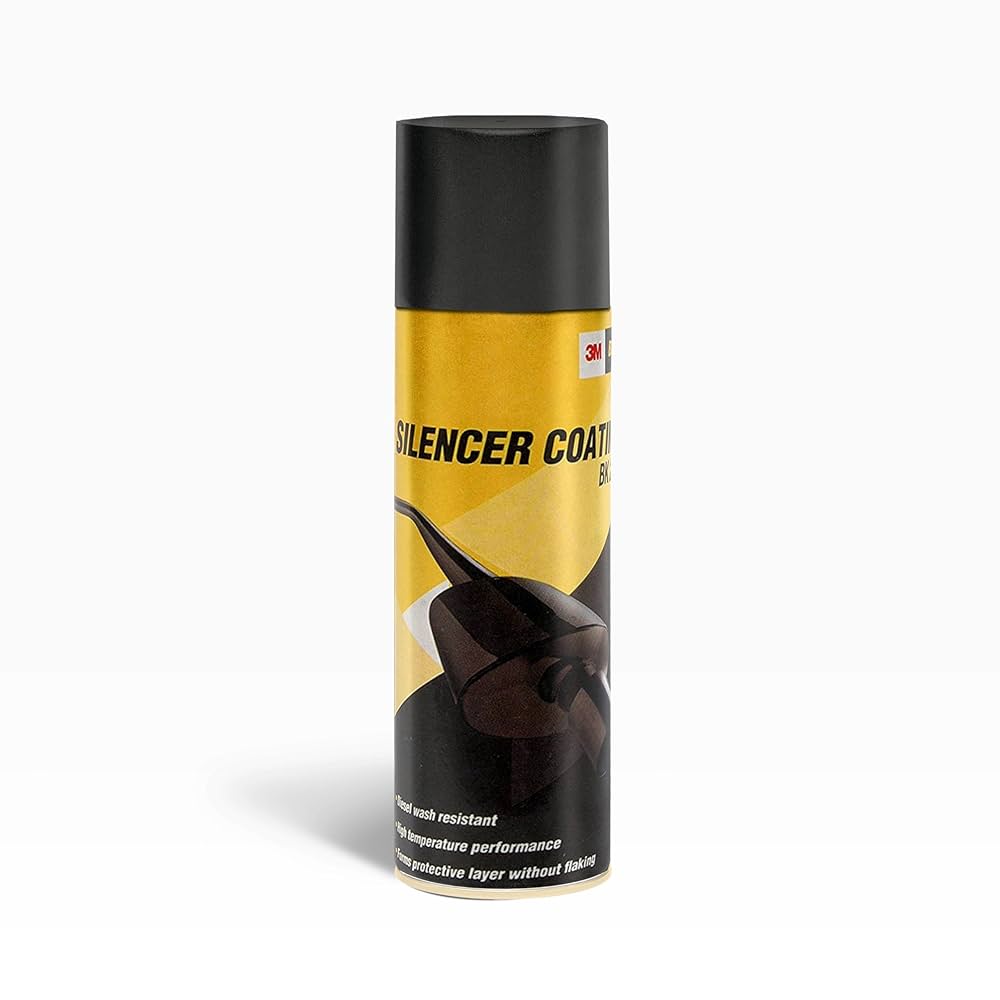 3M Silencer Coating Spray for Bikes, Prevent Rust and Leak, Diesel wash  Resistance (160g, Black) : Amazon.in: Home & Kitchen