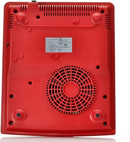 Miniatura 3 de 9148 Placa de cocción de inducción de 1300 vatios compatible con utensilios de cocina de inducción, color rojo