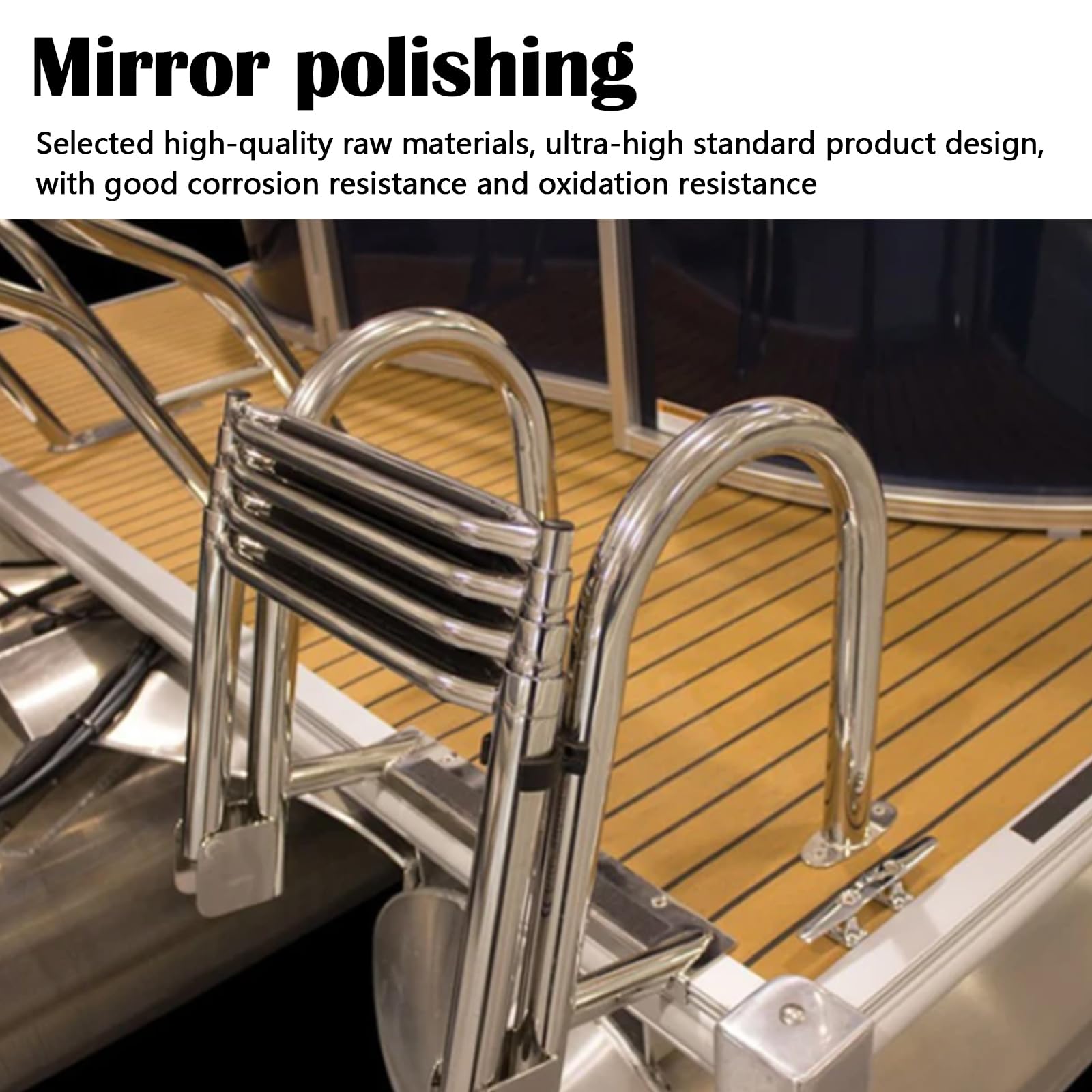 Scaletta Bagno 4 Gradini, 316 Scaletta Bagno Piscina Per BarcaScaletta Acciaio Inossidabile Telescopica Per Piscina Barca Pieghevole Con Maniglie Pedale Ampio Per Yacht Marino Piscina Dock