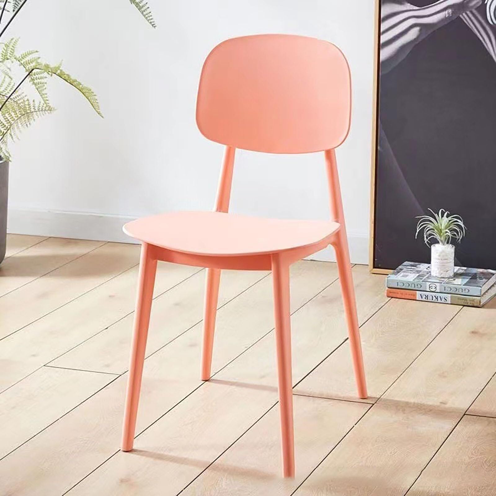 Nowoczesne, ergonomiczne krzesła do jadalni z grubymi poduszkami ze sztucznej skóry i nogami z orzecha włoskiego, do kuchni lub sypialni, zestaw 4 szt., kolor 9