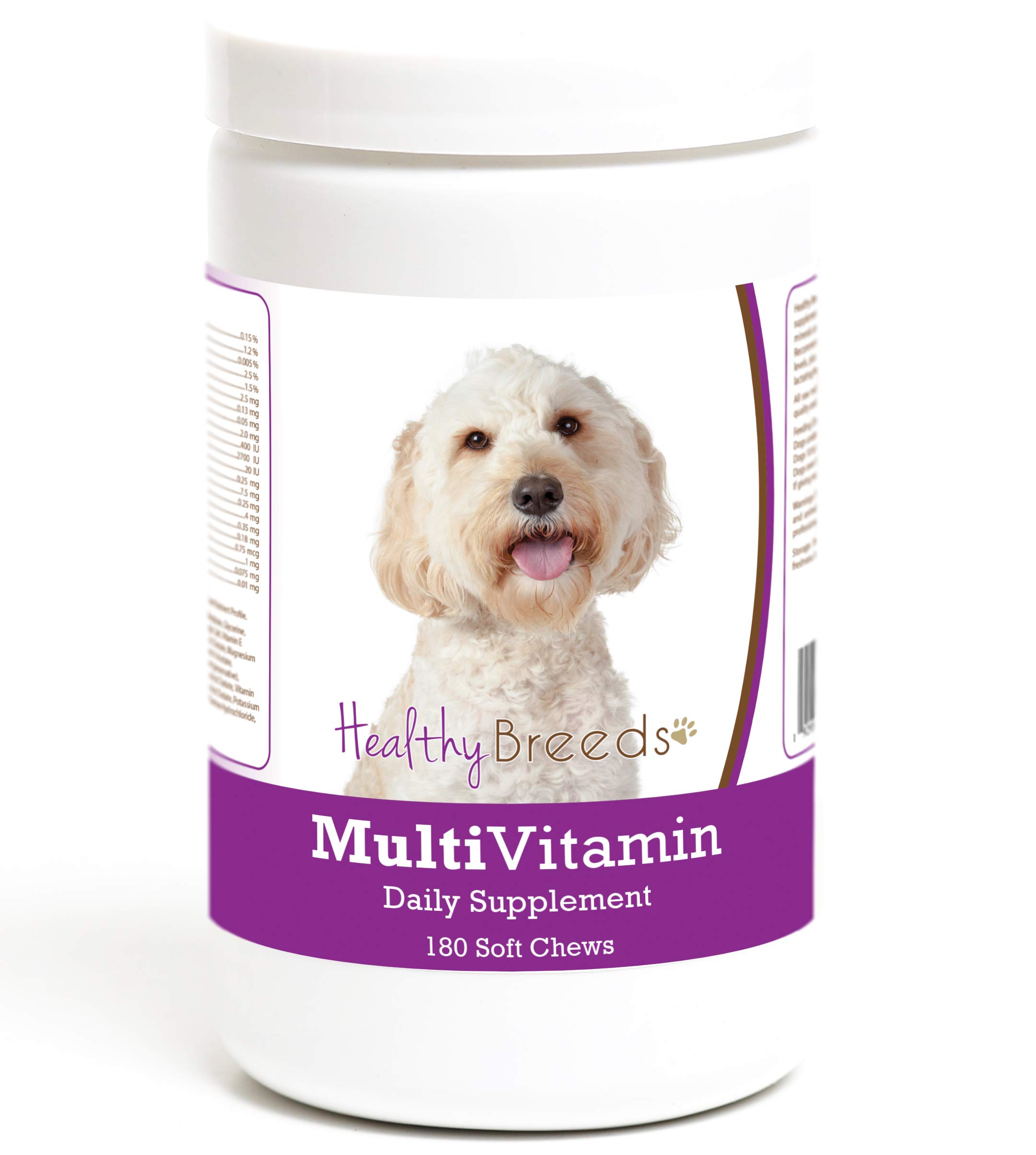 Healthy Breeds Labradoodle Multivitamin Soft Chew for Dogs 180 Count (11128-ldoo-001)
