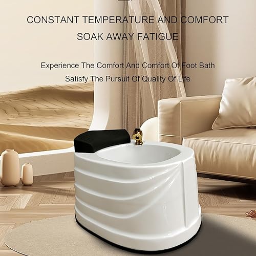 Miniatura 3 de DOSSAE Bañera de remojo de pies, bañera extra grande para remojo de pies, cubo de pies Acrliy, masajeador de pies y balde de pies masajeador de