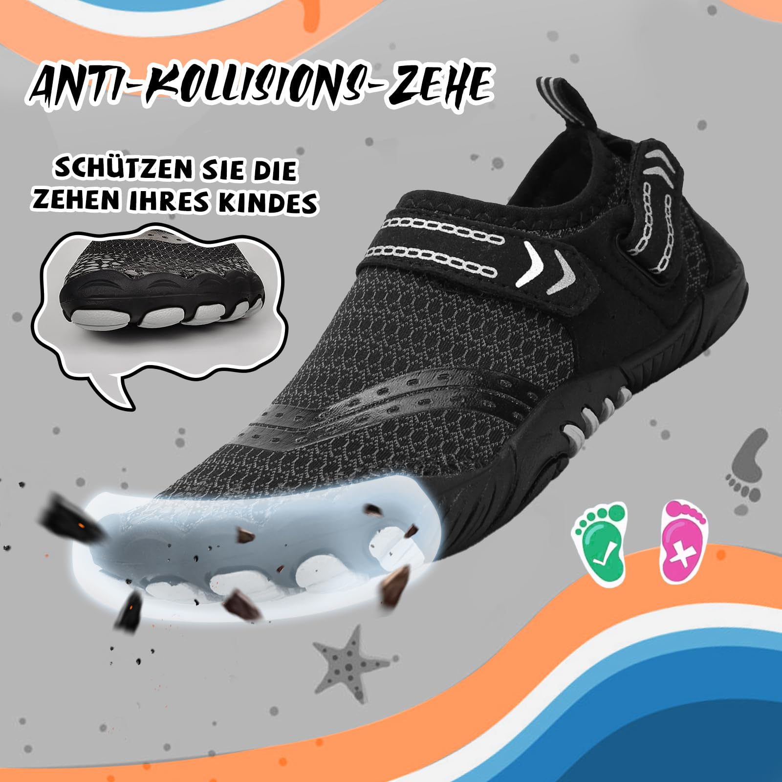 IEEILULU Zapatos Barefoot Niños Ajustables Acuáticas Agua