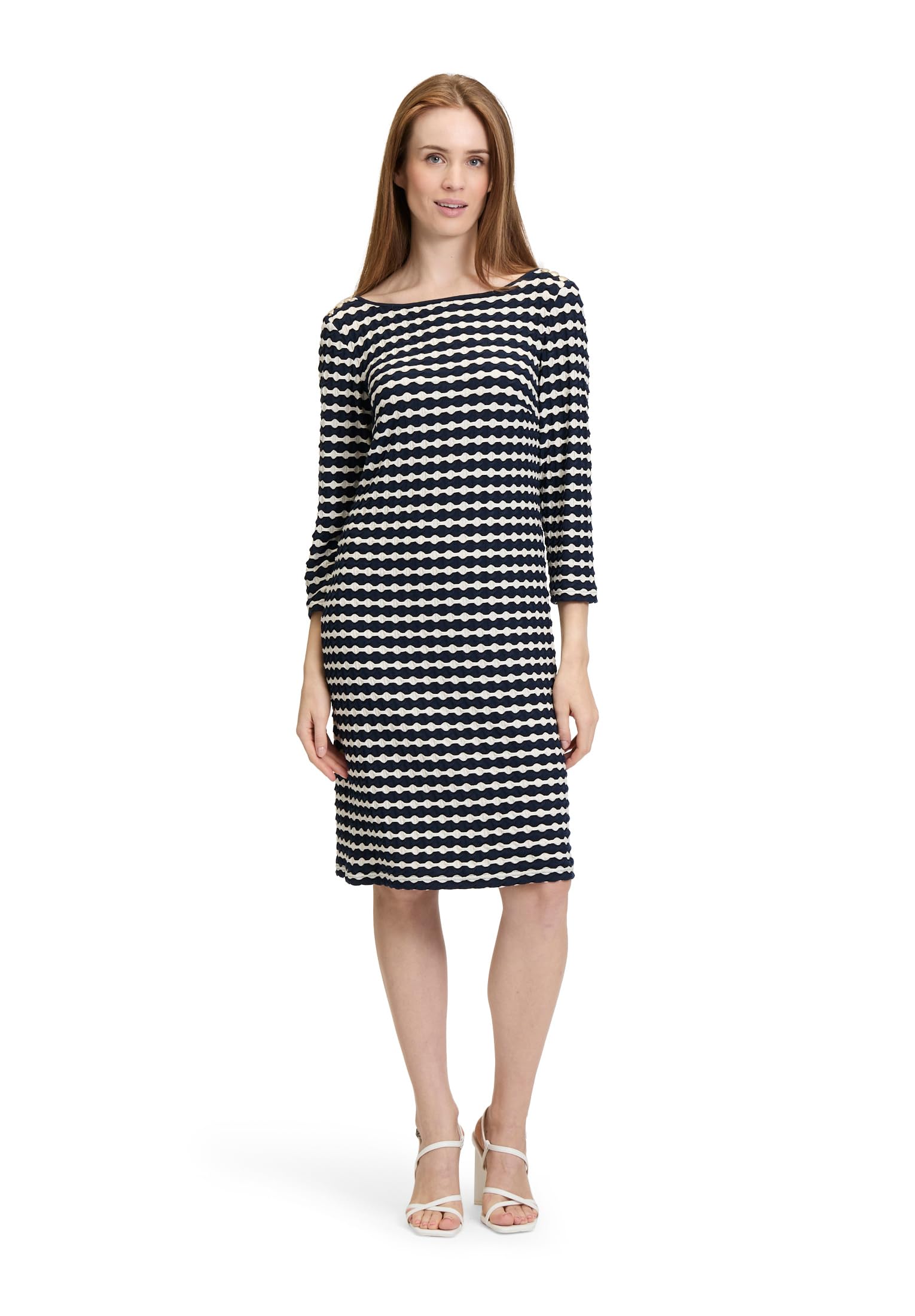 Betty Barclay Sukienka damska, Dark Blue/Cream, 42