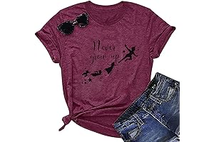 Never Grow Up Shirt for Women, Magic Kingdom Tshirt Family Vacation Tee...