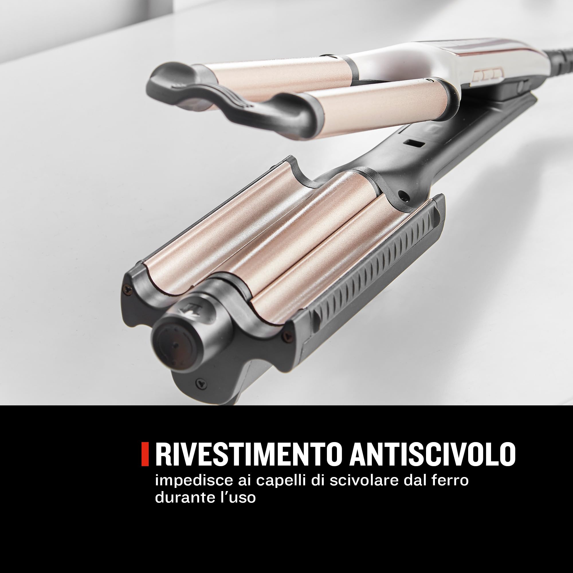 Remington Arricciacapelli Piastra Onde, 4 Tipi Di Onde E Volume Ai Capelli, 5 Temperature, Cilindro Centrale Regolabile, Proluxe Ci91Aw, Rosa