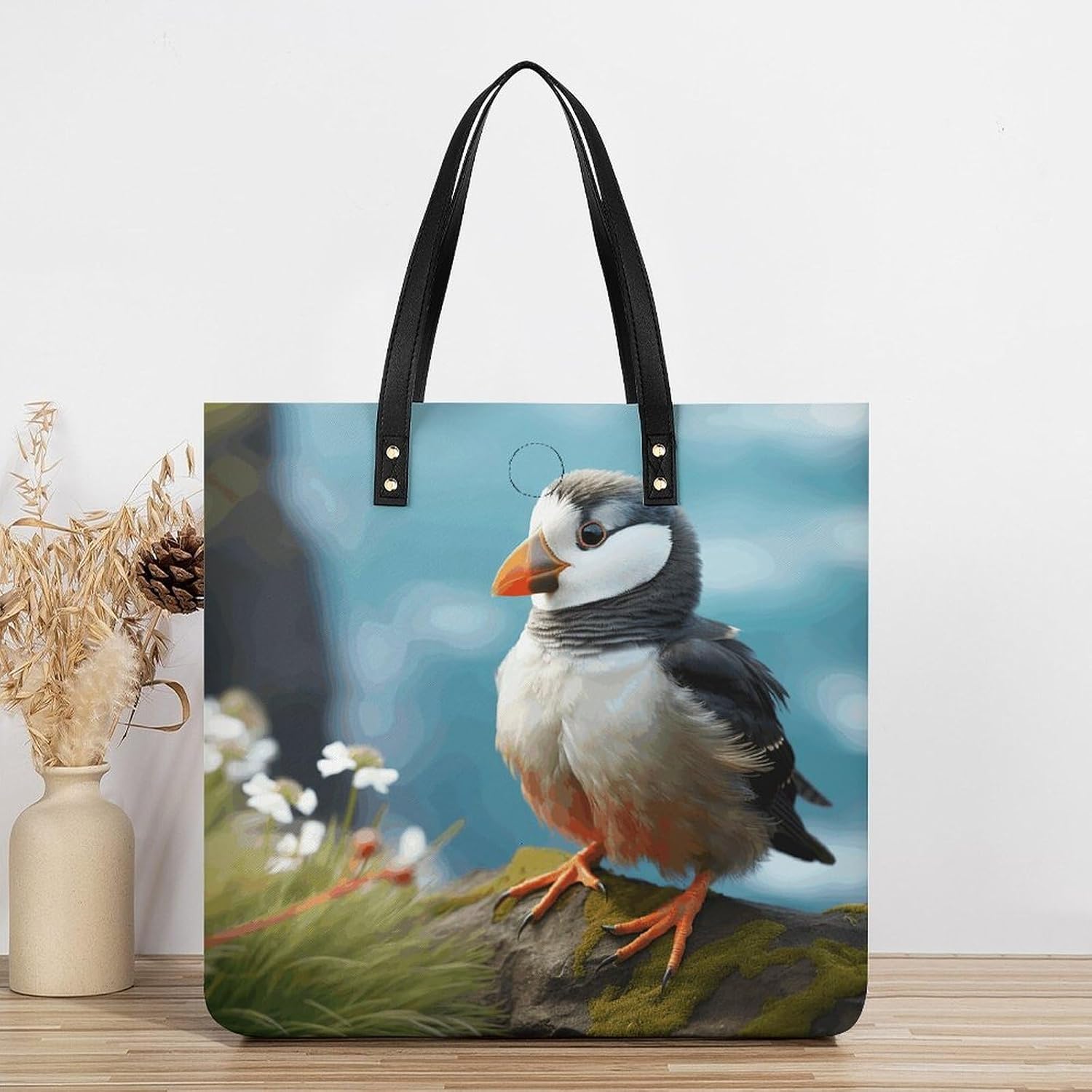 Cute Little Bird Handbags Large Capacity, Tote Bag Stylish Slouchy, Shoulder Bags for Work Beach Travel And Shopping Grocery.