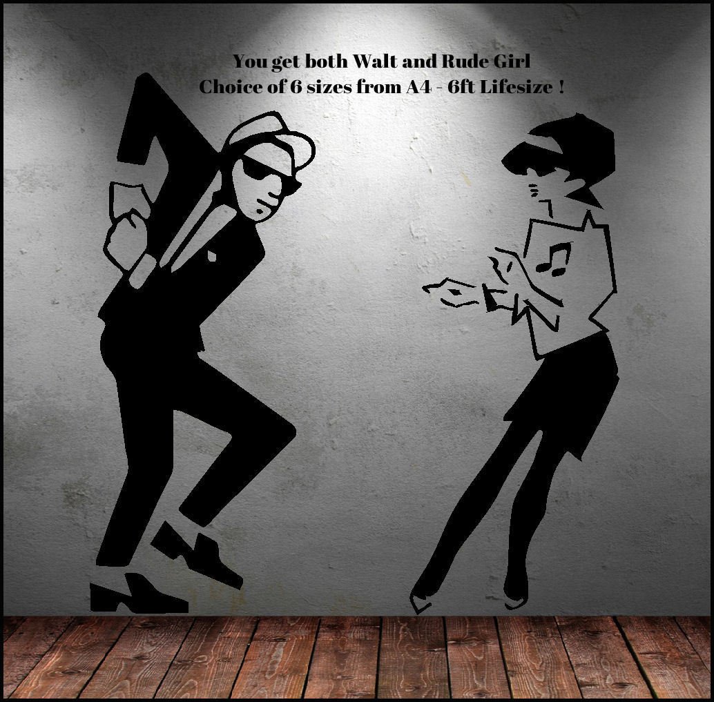 Ska Tall STICKER VINYL DECAL SKA 2-TONE RUDE BOY GIRL SPECIALS