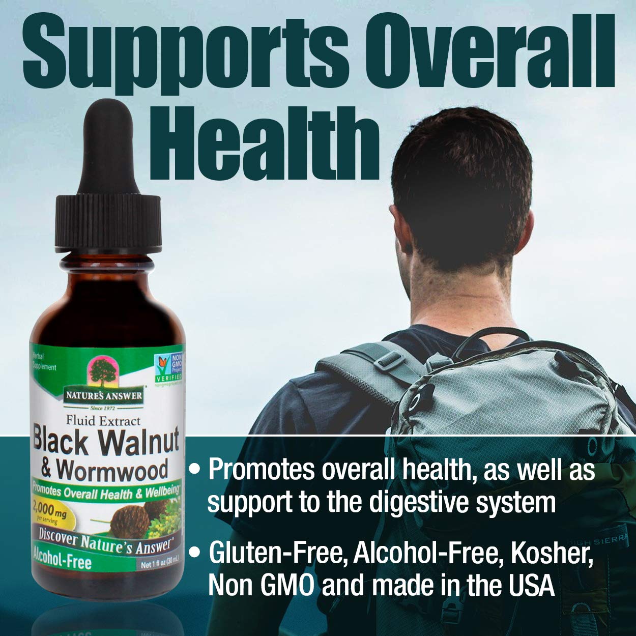 Amazon.com: Nature's Answer Black Walnut and Wormwood Extract 1 Ounce | Promotes Overall Health and Wellbeing | Super Concentrated 2,000mg | Vegan, Non-GMO, Gluten-Free & Alcohol-Free | Promotes a Healthy Gut | Amazon.com: Nature's Answer Black Walnut and Wormwood Extract 1 Ounce | Promotes Overall Health and Wellbeing | Super Concentrated 2,000mg | Vegan, Non-GMO, Gluten-Free & Alcohol-Free | Promotes a Healthy Gut |