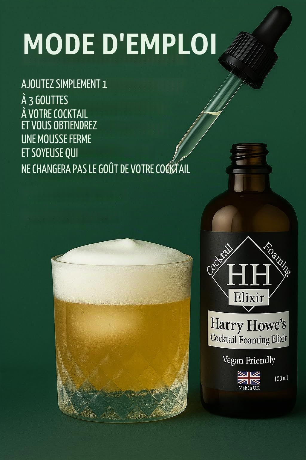 Elixir moussant cocktail Harry Howe