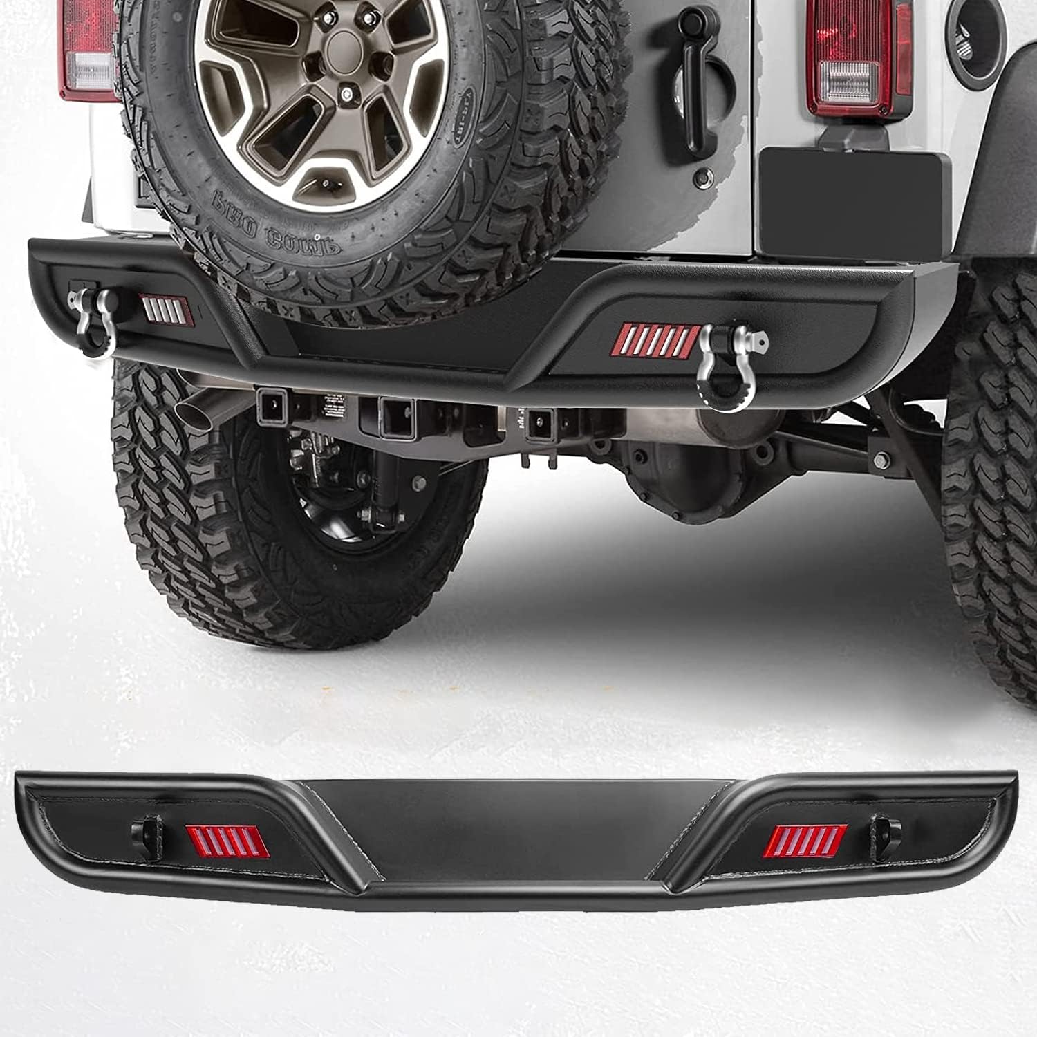 Rear Bumper For Jeep 20072018 Wrangler JK/JKU Unlimited (2/4 Doors), HAWKLEY Full