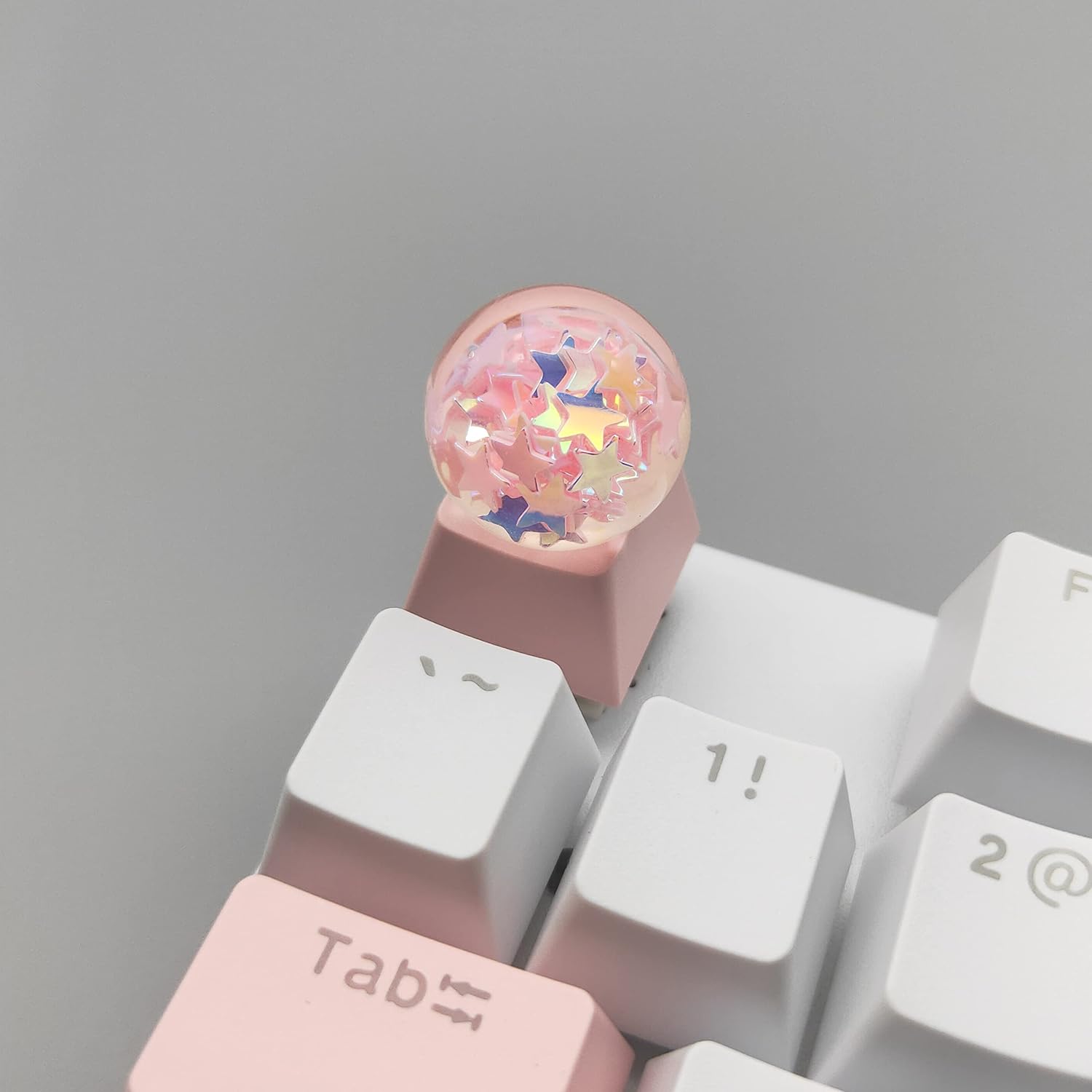 Crystal Ball Keycap Esc keycaps DIY Personality Custom Keycap Replacement Bottom Keycaps Gift for Cherry Mx Switch