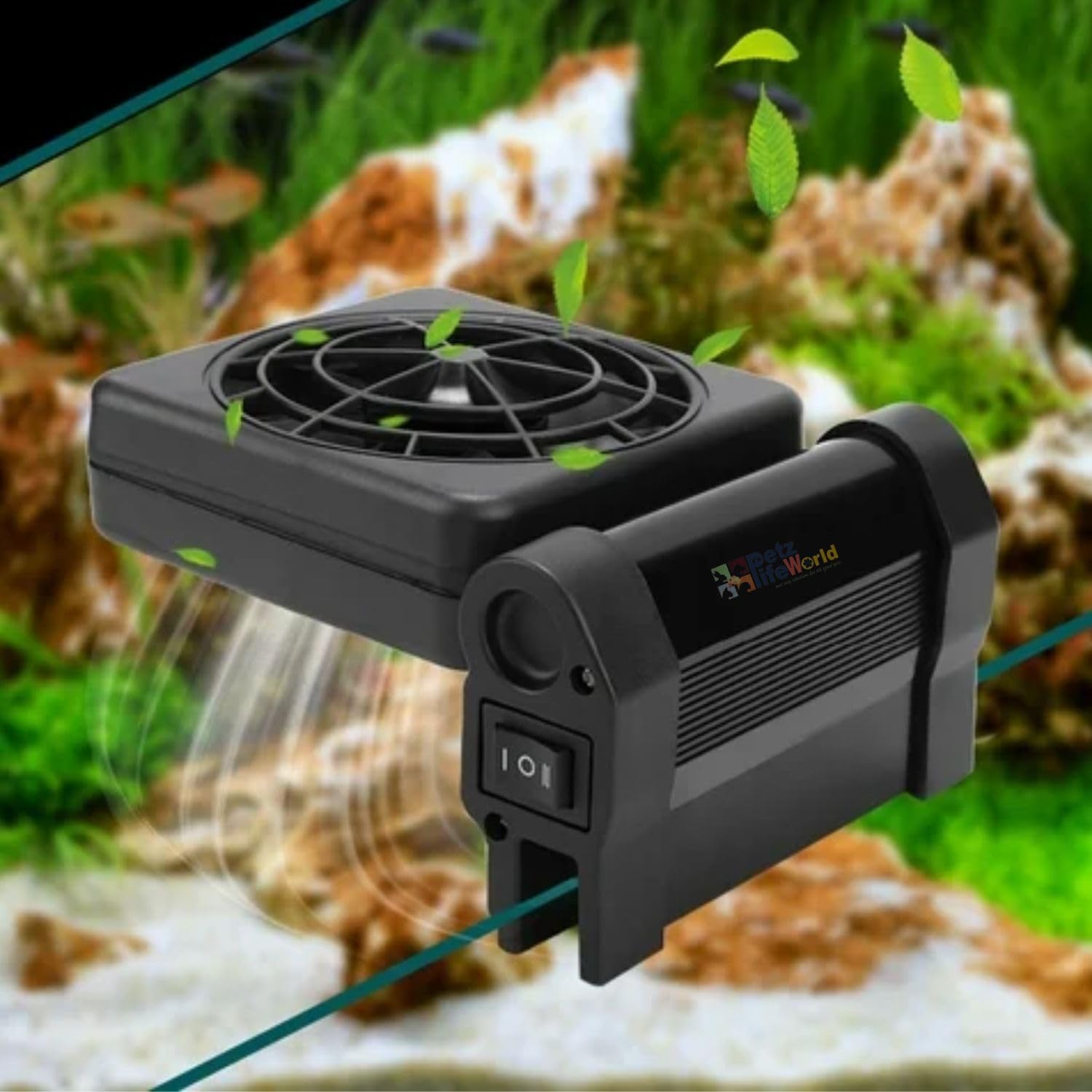 VAYINATO® Single Head Fish Tank Cooling Fan System, 2 Wind Speed Adjustable Cooling Fan Fish Tank Cold Wind Chiller, Angle Adjustable Clip On Chiller (Black) by Petzlifeworld (B0CZHNP1BZ) Amazon Price History, Amazon Price Tracker