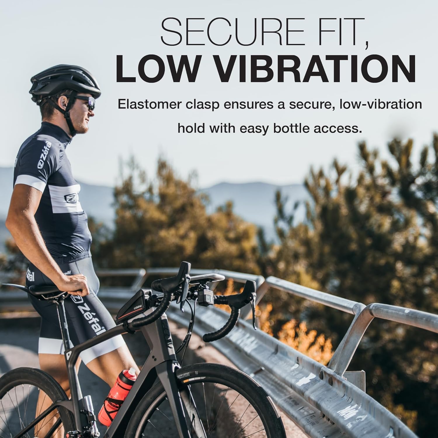 ZEFAL Pulse A2 Bicycle Water Bottle Cage Lightweight Bicycle Mountain Bike Road Bike Bottle Bottle Strong and Durable 26g Purple
