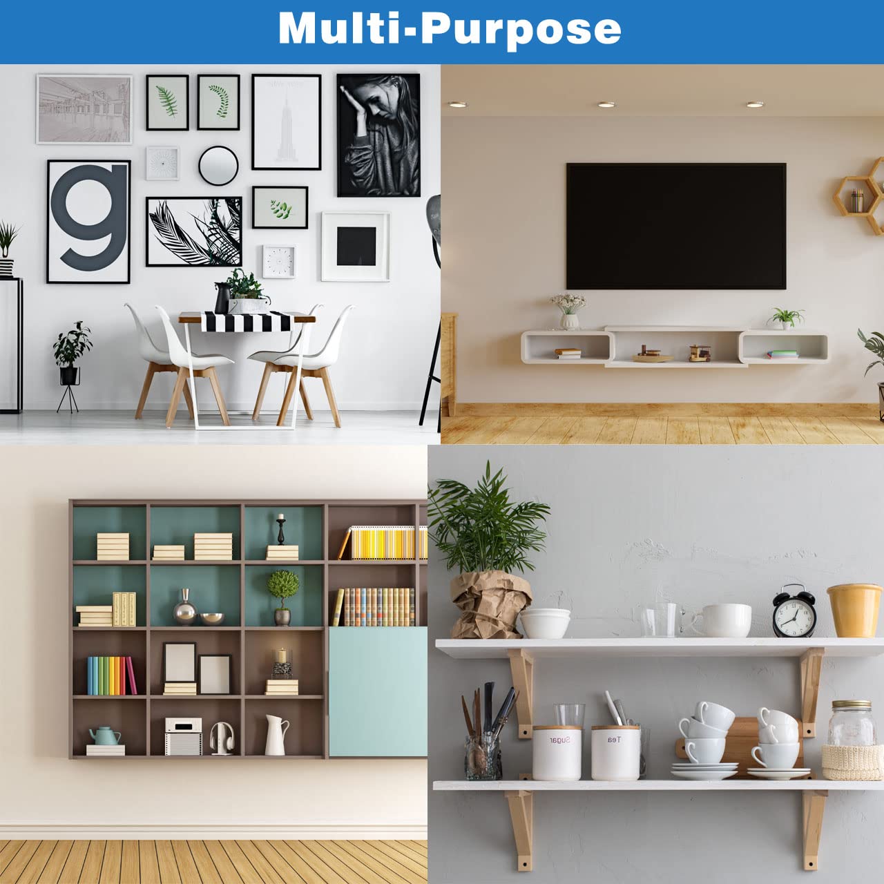 Drywall Anchors, Drywall Anchors Heavy Duty,Wall Anchors and Screws for Drywall, Concrete Anchors 270 lbs in 1/2" Drywall for 1/4"-20 UNC Fastener Size (White(20pcs)): Industrial & Scientific