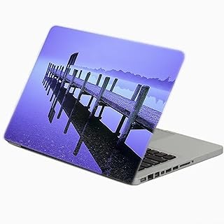 ستيكر لاب توب بتصميم مطبوع بنمط نسيج من مادة مقاومة للسوائل والبقع من تات، متعدد الألوان، مقاس 15.6 بوصة، موديل 4942