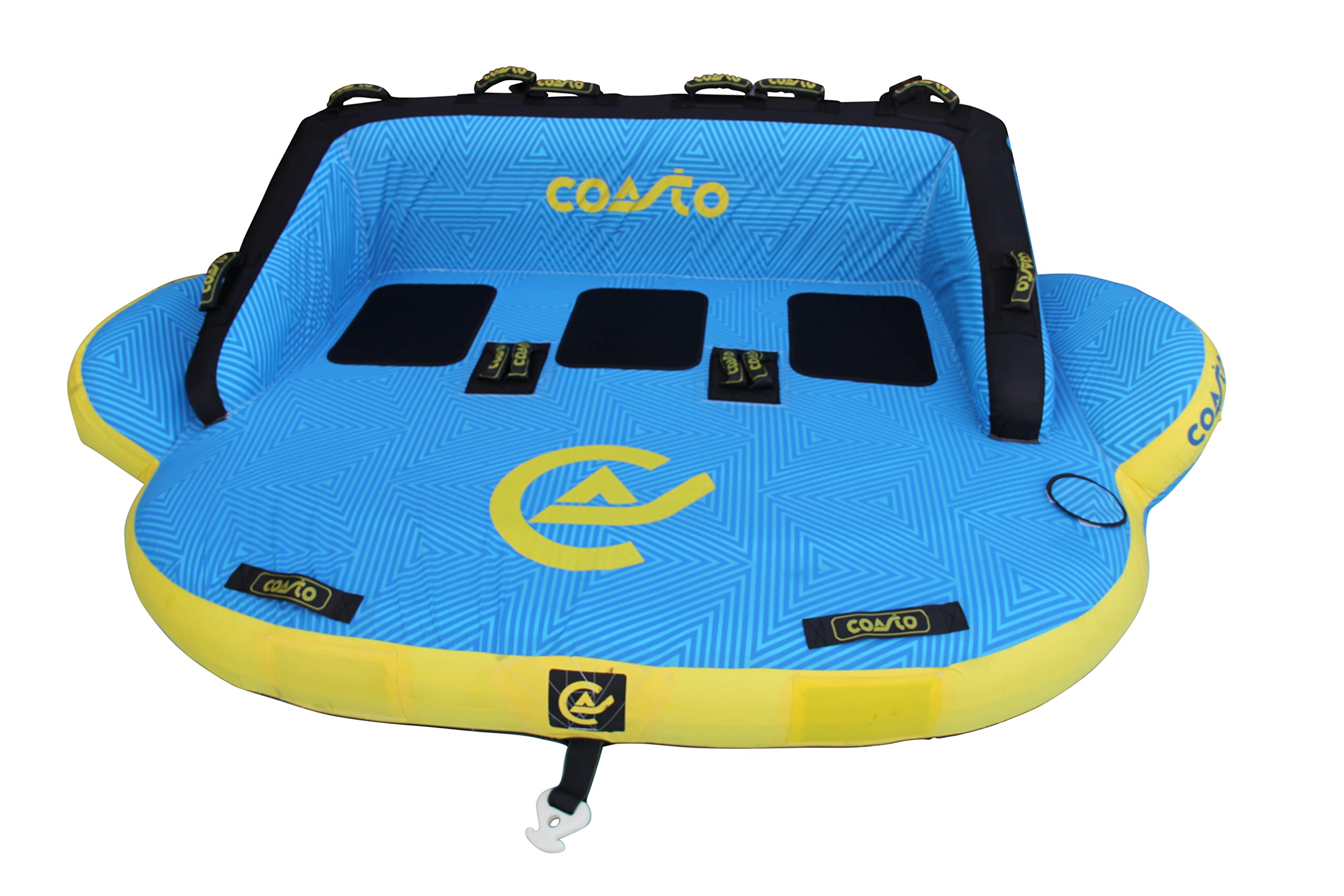 Brunelli COASTO Boxer 3 Personen Towable Boot Tube inkl. Funtube Leine Pumpe & Westen