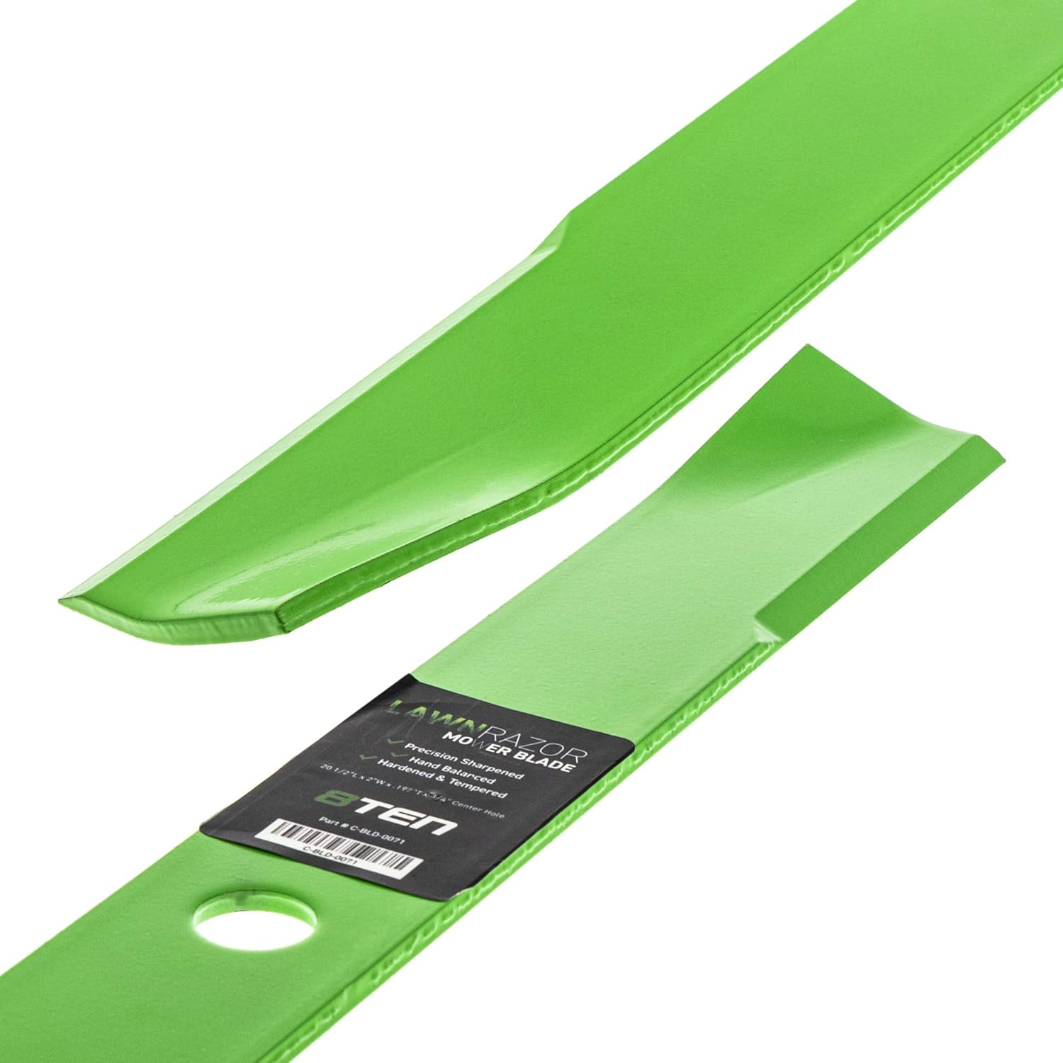 8TEN LawnRAZOR Mower Blade Set for John Deere 261 400 420 430 60 inch Deck AM35557 M112847 M48452 050350 (Medium-Lift)