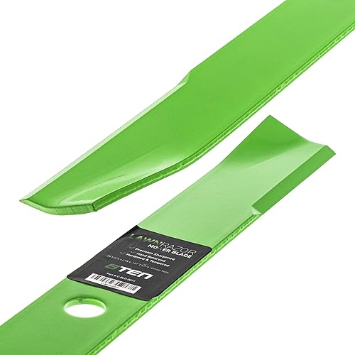 Miniatura 5 de 8TEN LawnRazor - Juego de cuchillas de cortacésped para John Deere 261 400 420 430 60 pulgadas cubierta AM35557 M112847 M48452 050350 (elevación