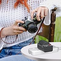 Vista 7 de LP Cargador de batería LP-E6 LP E6N, cargador compatible con Canon EOS 90D, 80D, 70D, 60D, 60DA, 7D Mark II, 7D, 6D Mark II, 6D, 5D Mark IV, 5D Mark