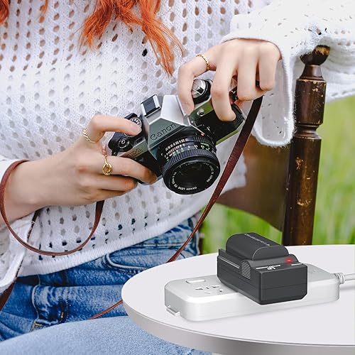 Miniatura 7 de LP Cargador de batería LP-E6 LP E6N, cargador compatible con Canon EOS 90D, 80D, 70D, 60D, 60DA, 7D Mark II, 7D, 6D Mark II, 6D, 5D Mark IV, 5D Mark