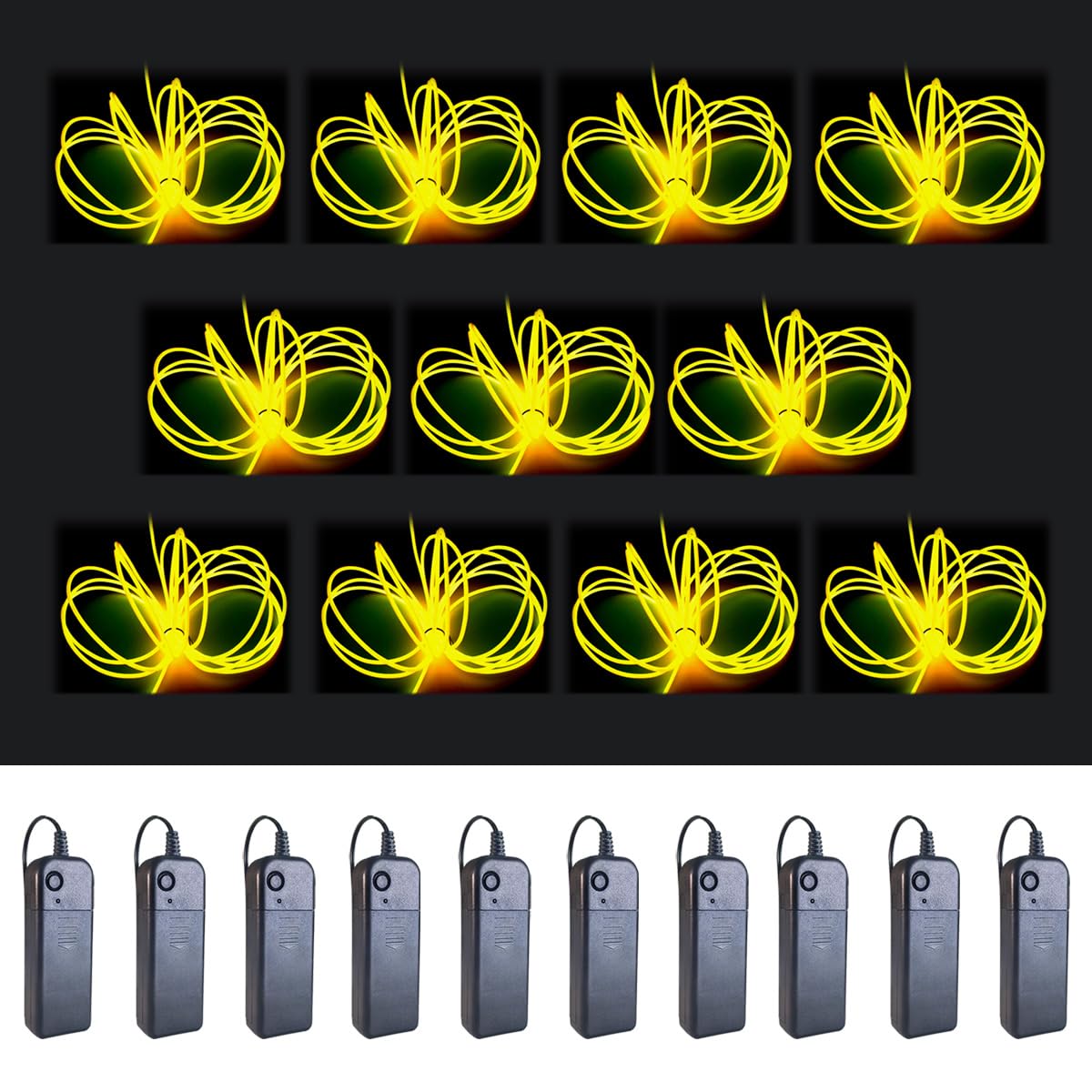 MaxLax EL Wire Yellow 10-Pack
