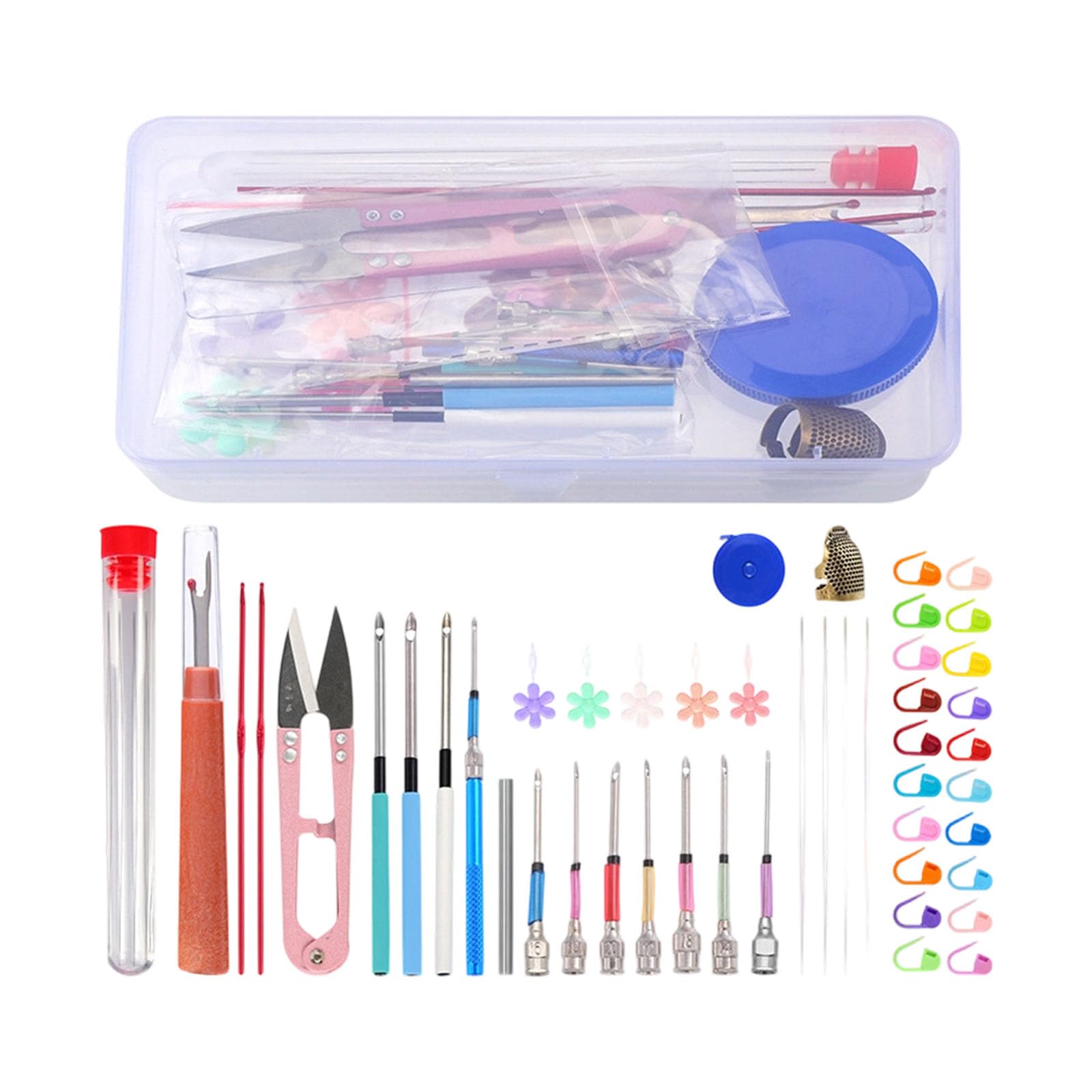 Rustproof Punching Needle Set with Quick Changes Tip for Various Thread Thickness Needs Meet Thread Probes Set