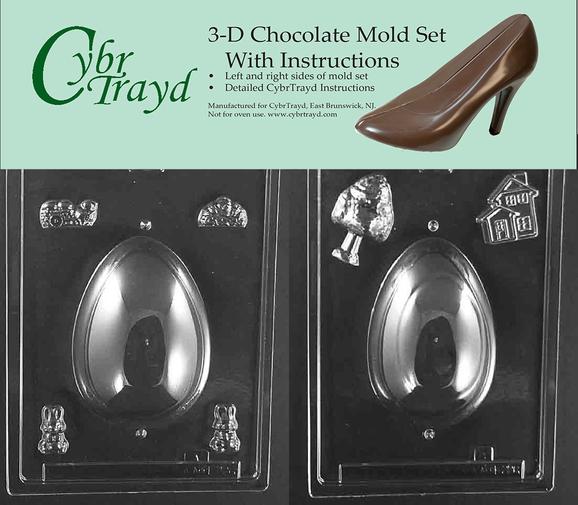 Cybrtrayd E226AB - Stampo per caramelle al cioccolato, con istruzioni 3D per cioccolatini e kit per 2 stampi