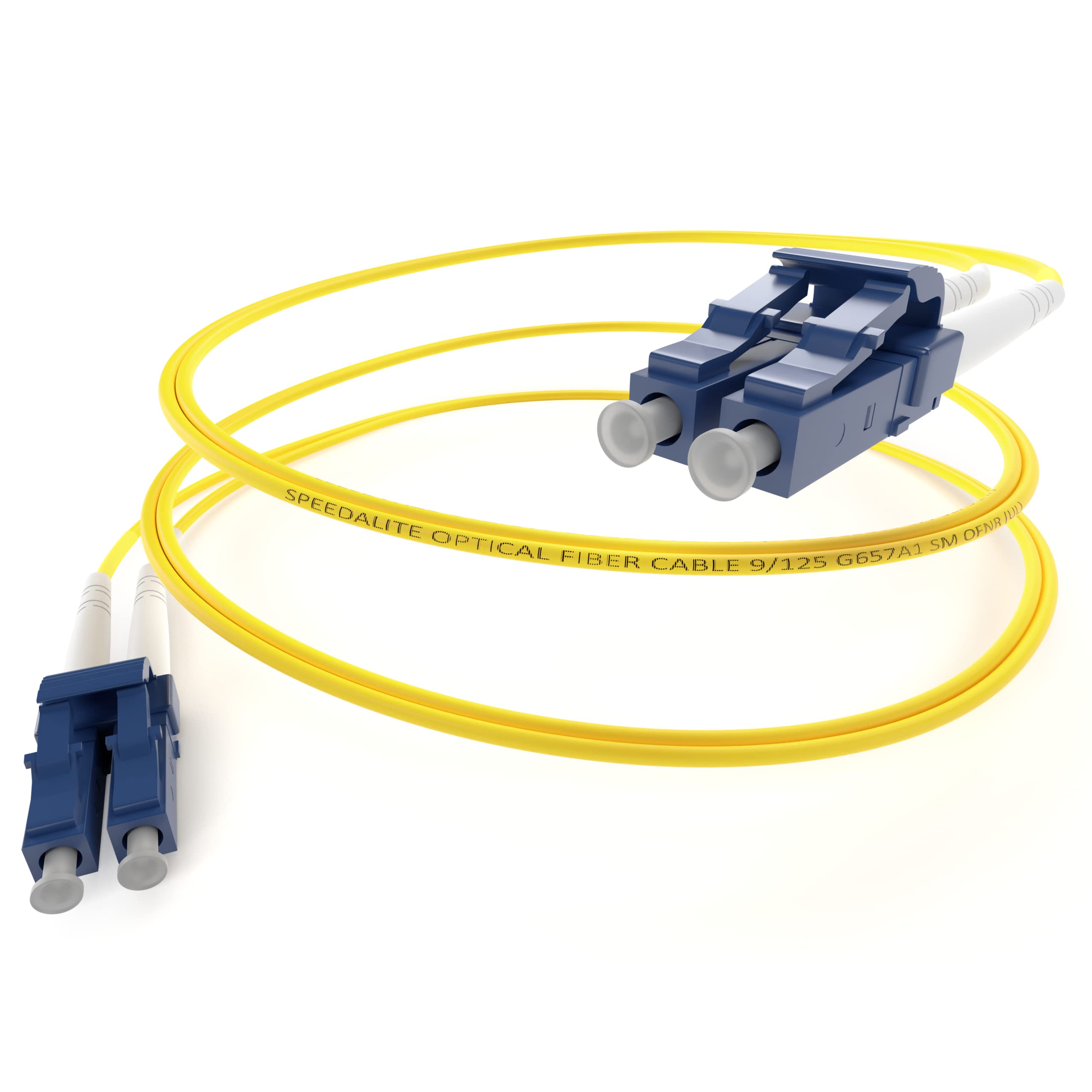 SpeedaLite UNC 5M LC to LC Fiber Patch Cable Singlemode 9/125 DX LC-LC, Duplex, OS2, SM, Fiber Optic Cable, A(Tx) to B(Rx), LCLC, Single Mode, 2.0mm, Fiber Optic Cable, 5 Meter, by UNC Group