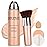QIUFSSE Airbrush Foundation Makeup Spray Full Coverage Foundation for Mature Skin,Long-lasting Airbrush Flawless Setting Spray,Waterproof Foundation for Smooth Radiant Skin (Natural/Warm Porcelain)