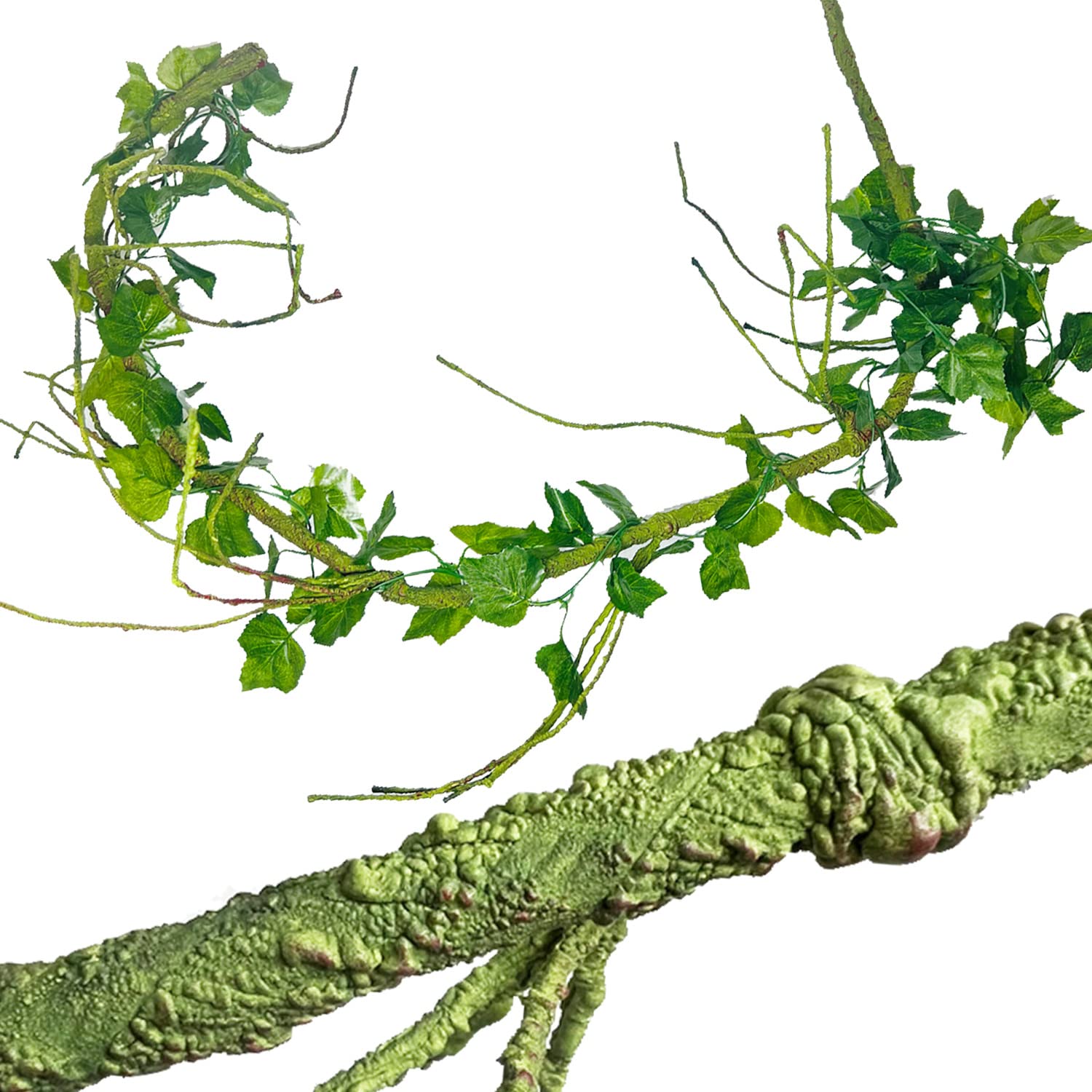 Piante Artificiali Per Terrario - 4 Pezzi Sospesi Con Ventose, Per Rettili E Anfibi