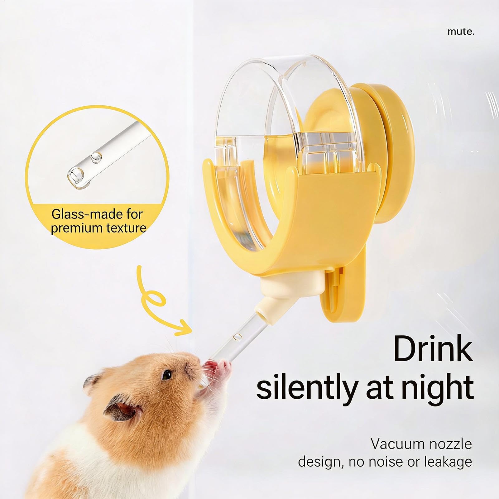 Wasserflasche geeignet für Kleintiere 150ml Magnetischer Tränkespender