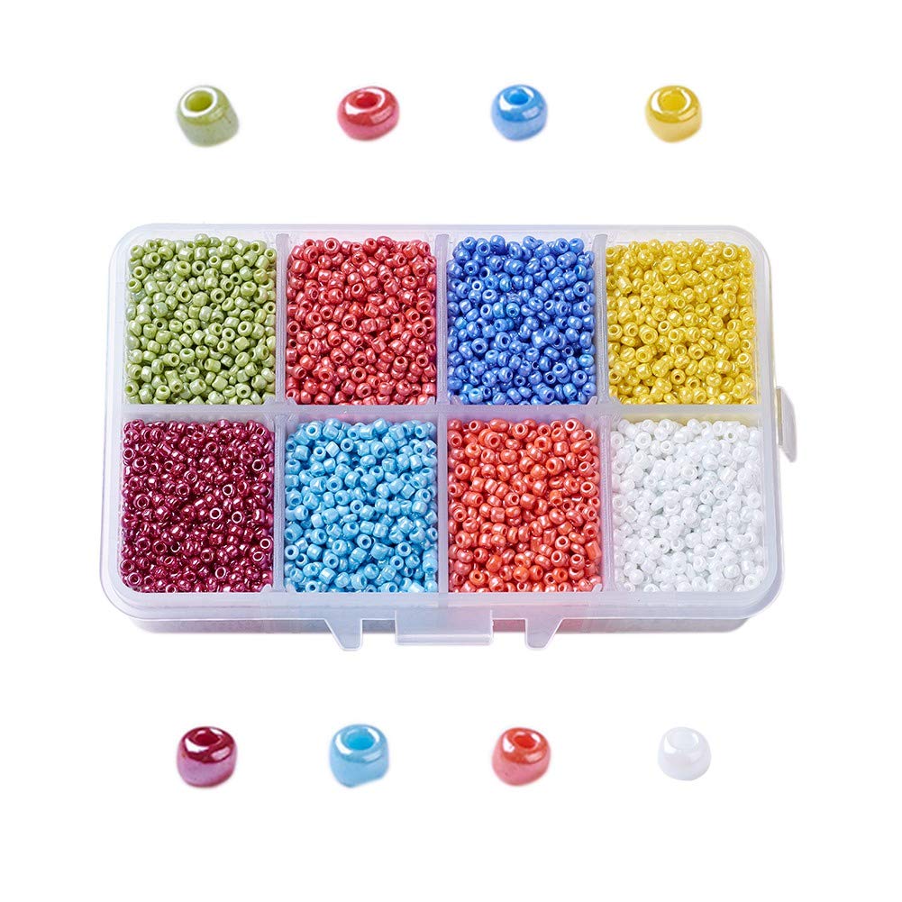 Craftdady 12500pcs 12/0 Glass Seed Beads 2mm Small Pony Beads Mixed Colors for DIY Crafting Jewelry Making โ image 1
