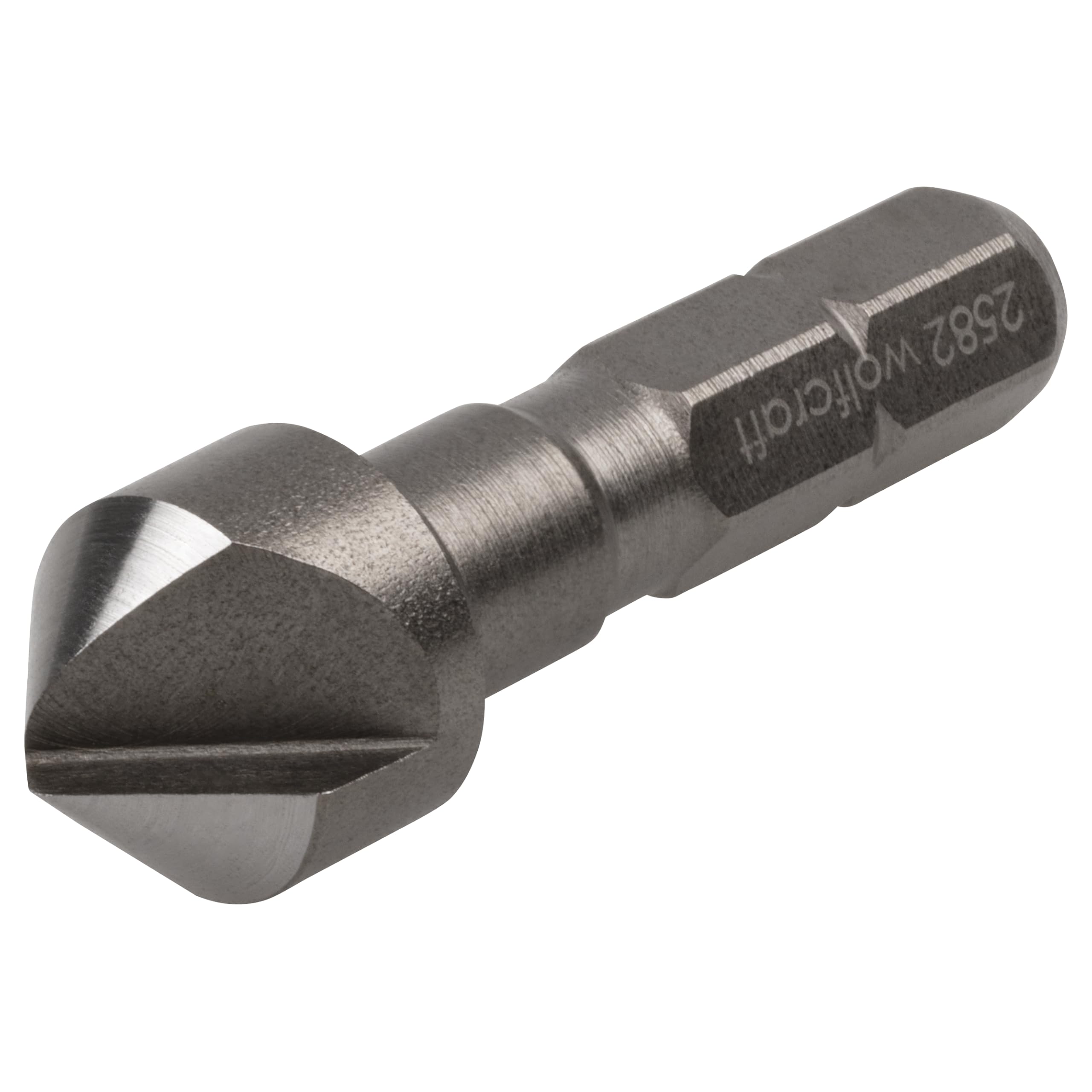 wolfcraft Tool Steel Countersink, Hexagon Shank I 2582000