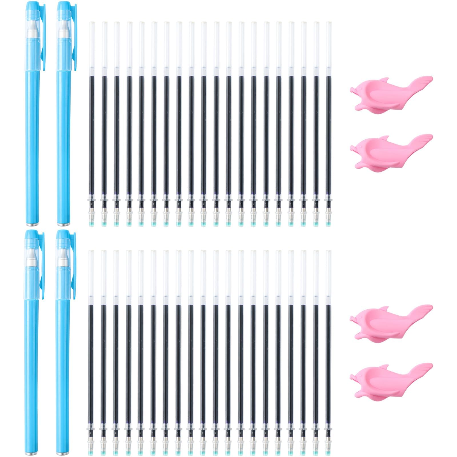 hzsshb Magic Pens & Refills for Magic Practice Copybook, Drawing Pen of Invisible Ink, Writing Training Aid Pencil Grip,Tracing Copy Book Material for Kindergarten Kids