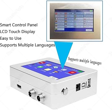 Industrial Inkjet Printer,Date Coding Machine,Smart Printer,Commercial Automatic Coding Machine,Inkjet Coder,12.7/25.4 Mm Online Inkjet Coder Supports Text,Excel,BMP,USB Printing 12.7mm