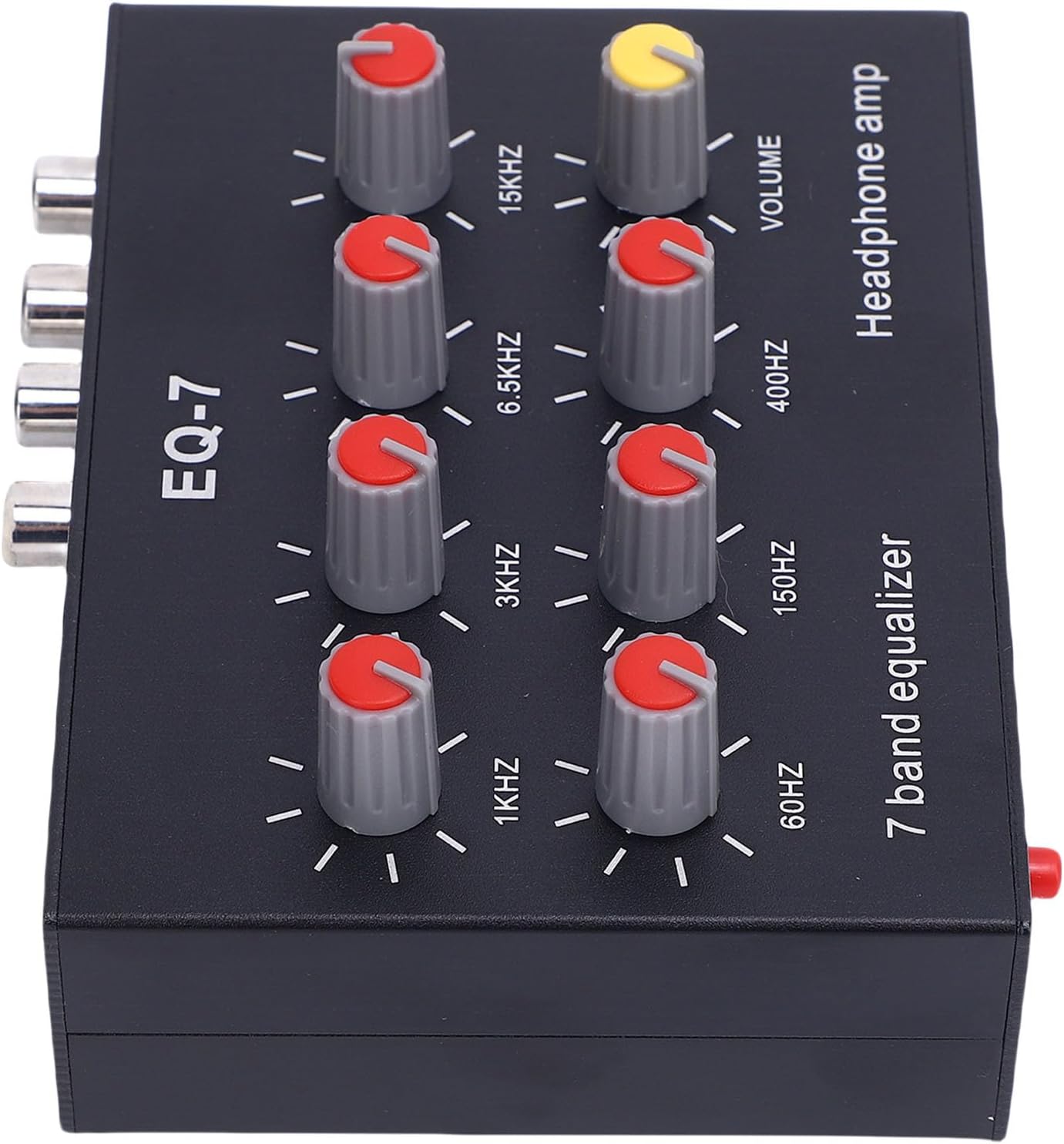 Bewinner 2 Channel Digital Audio Equalizer | 7 Band EQ with ±12dB HiLow Adjustment for Car Audio & Headphones