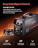 VEVOR Poste à Souder MIG, 250 A, Machine de Soudage Synergique Soudeuse Portable MIG sans Gaz au Gaz MMA Lift MIG PLUSE 5 en 1, avec Technologie Onduleur IGBT, Écran LCD, Torche Lift TIG Non Incluse - 4