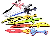 Vista 6 de PowerTRC Juego de 8 espadas con espadas únicas Cimitarras Espada larga Cutlasses Espada de Viking