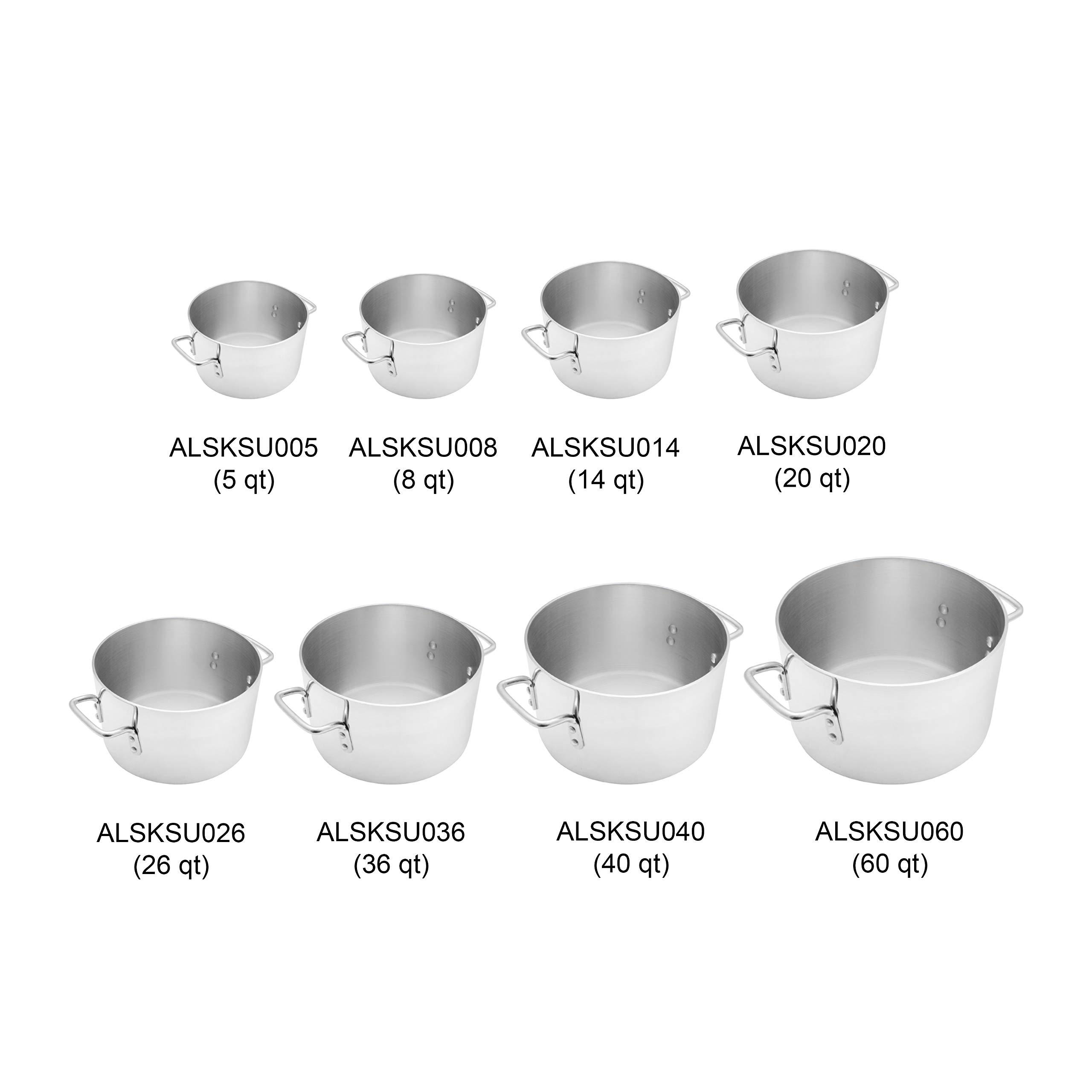 Thunder Group 5 Quart Aluminum Sauce Pot by Thunder Group